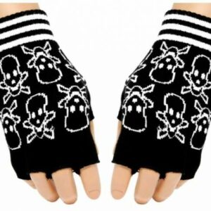 Fingerlose Handschuhe - Skulls