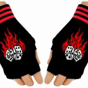 Fingerlose Handschuhe - Flaming Dice