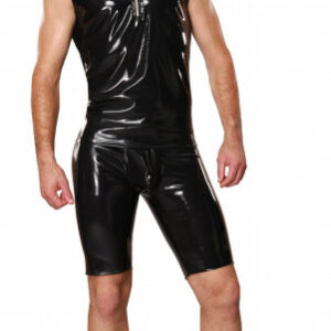 Latex Shirt mit Reißverschluss- Hybridmaterial