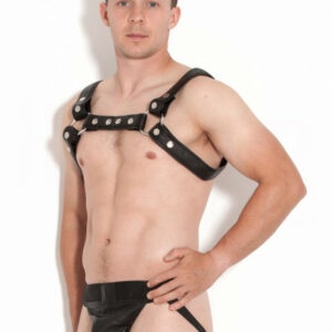 Leder Harness Schwarz