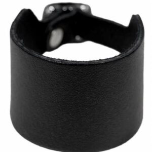 Schwarzes Lederarmband