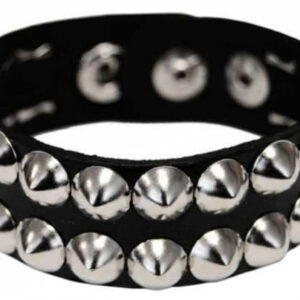 Kunstlederarmband mit Spitznieten