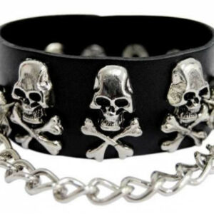 Armband Totenköpfe mit Kette