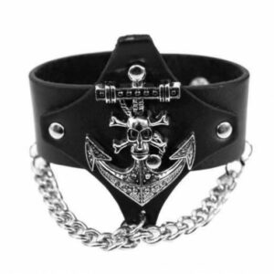 Kunstlederarmband mit Anker