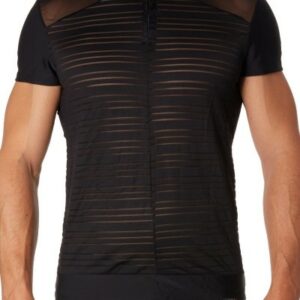 Schwarzes Herren T-Shirt - gestreift
