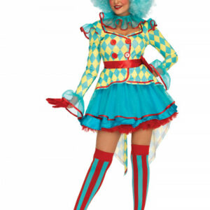Kostüm-Set Clown Carneval 4-teilig