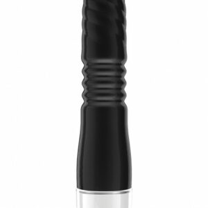 Vibrator mit Rillenstruktur - schwarz