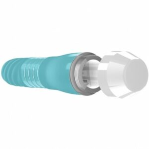Vibrator mit Rillenstruktur - türkis