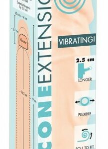 Silicone Extension Penishülle mit Vibrator