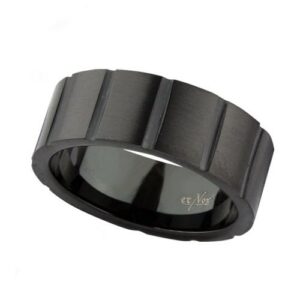 Ring 'Satin Black' Edelstahl beschichtet