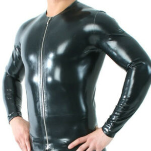 Latex Longshirt - Zipper - langärmelig, teilbarer RV