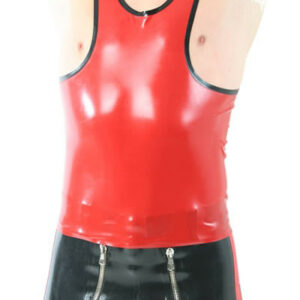 Latex Trägershirt - Nippel Color - farbig abgesetzt