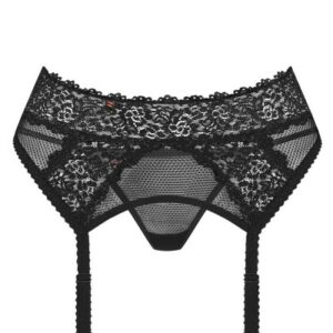 Strapsgürtel mit floralen Spitzen-Elementen