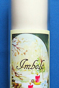 Jahreskreis Kerze im Glas Imbolc