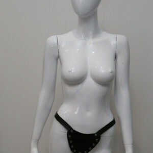 Leder Slip mit Nieten