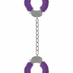 Bondage Fußfesseln Plüsch - violett