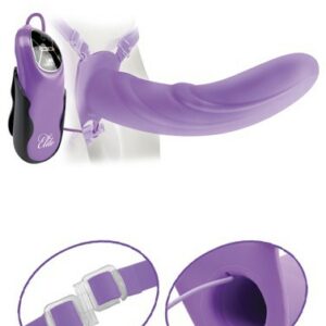 Vibrierender Strap-On - lila