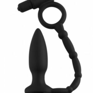 Analplug mit vibrierendem Cockring