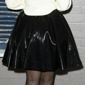 Latex Faltenrock