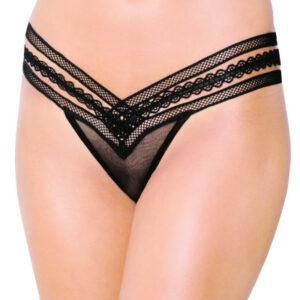 String-Tanga mit Netzmuster
