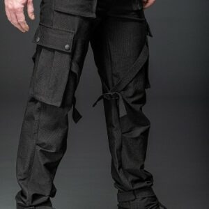 Gothic Hose mit Bändern, D-Ringen und vielen Taschen - Plussize