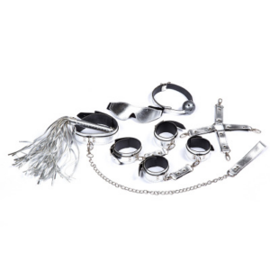 Fessel-Set im Metallic-Look