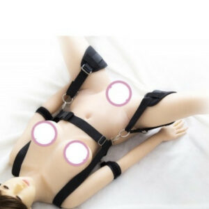 Bondage Fessel-Harness mit Beinriemen