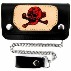 Biker Geldbörse - Red Skull
