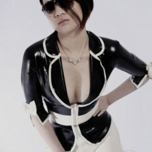 Latex Jacke mit Schleifchen