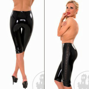 Latexhose mit Spitze