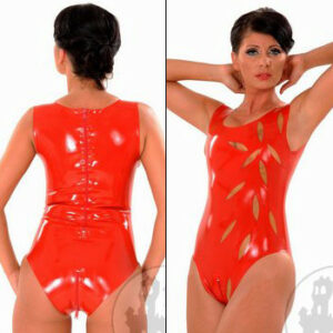 Latexbody mit ovalen Mustern