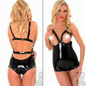 Latexbody brustfrei mit Spitze