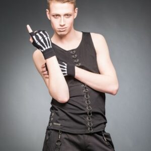 Fingerhandschuhe 'Skelett'