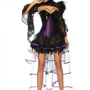 Burlesque-Volant-Rock lila