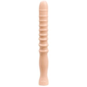 Analdildo mit Rillen hautfarben hell