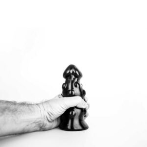 Analdildo mit zwei Spitzen schwarz