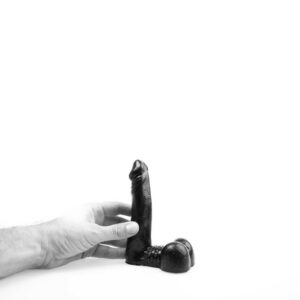 Dildo mit Hoden schwarz