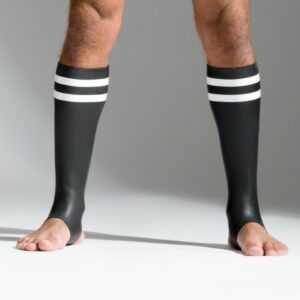 Neopren-Socken mit weißen Streifen
