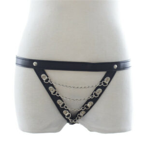 Kunstleder String mit Ketten