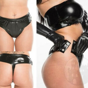 Latex Slip m. seitlichen Knöpfen
