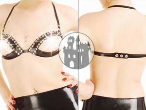 Latex BH - offen - mit Ziernieten