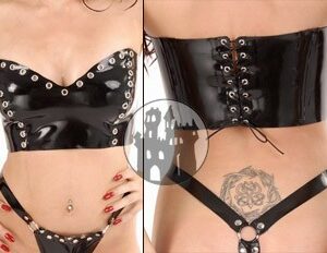 Latex Bustier - geschnürt