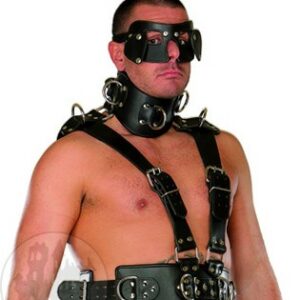 Lederherrenharness m. Halskrause