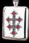 Metallschnapsflasche - Dacien Cross