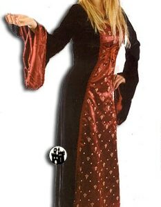 Kleid aus Samt & Satin