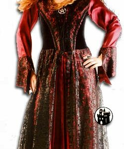 Spitzenkleid mit Samt & Satin