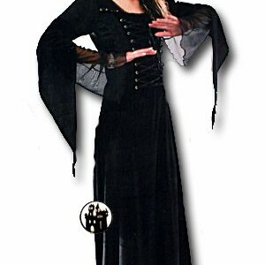 Samtkleid mit Korsettschnürung
