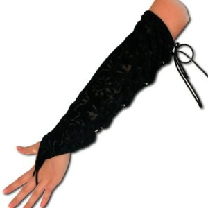 Armstulpen aus Samt - halblang
