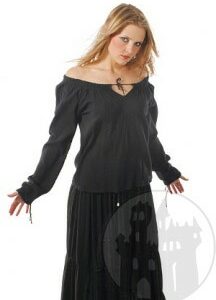 Mittelalterbluse mit Schnürung