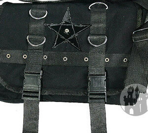 Tasche mit schwarzem Lack Stern
